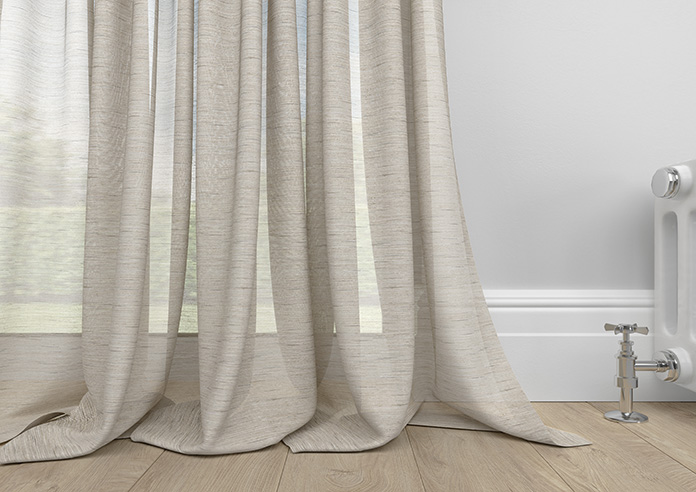 Sahara Voile, Metallic Sand - Made to Measure Curtains - Image 6